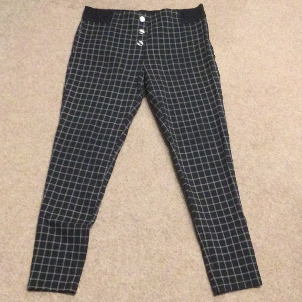 Loft Plaid Stretchy Pants